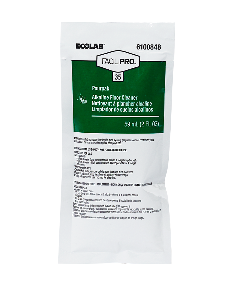 FaciliPro 35 Pourpak Concentrated Alkaline Floor Cleaner