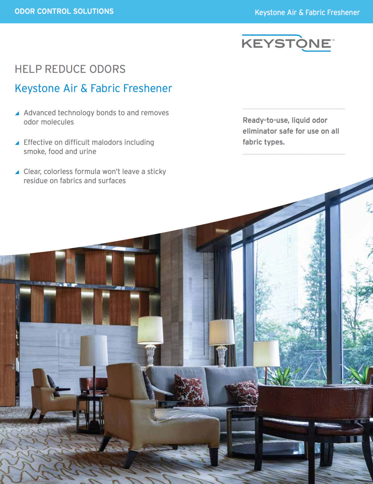 Keystone Air & Fabric Freshener Sell Sheet