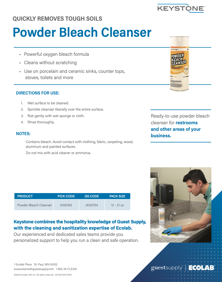Keystone Powder Bleach Cleanser