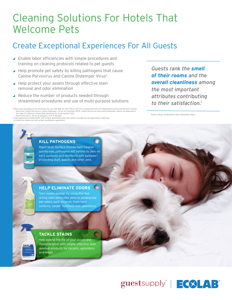 Pet Friendly Hotels Cleaning Program