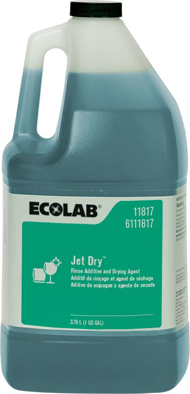 Ecolab® Jet Dry™ Rinse Additive & Drying Agent - Gal.